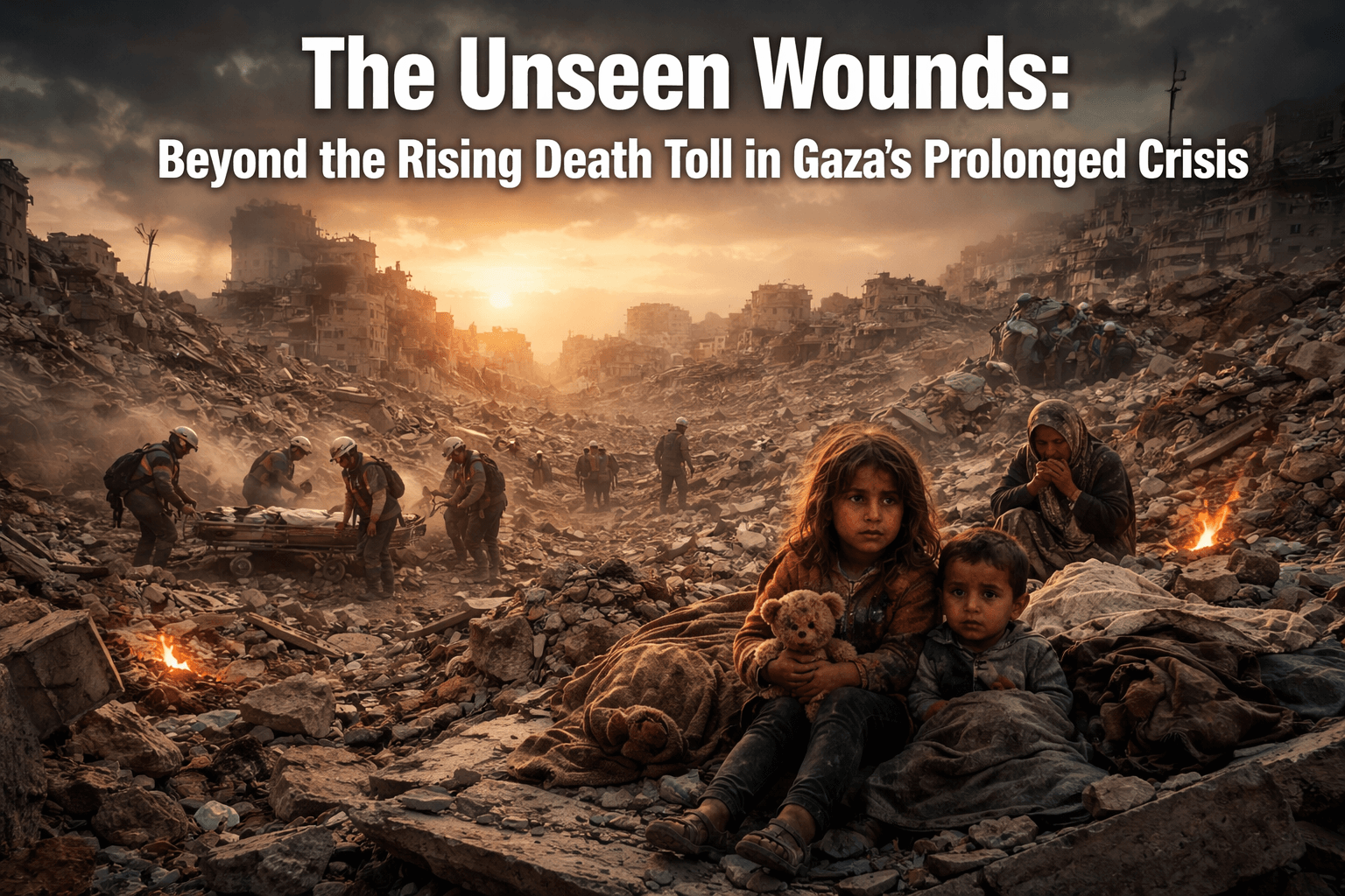 The Unseen Wounds: Beyond the Rising Death Toll in Gaza’s Prolonged Crisis 