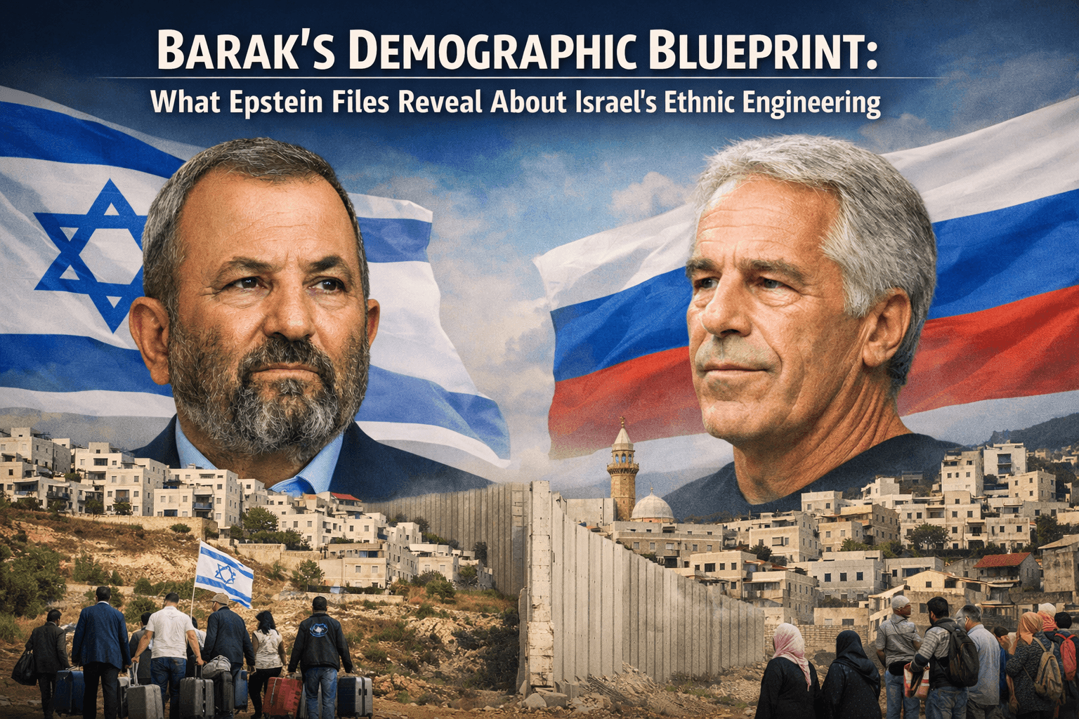 Barak's Demographic Blueprint: What Epstein Files Reveal About Israel's Ethnic Engineering 