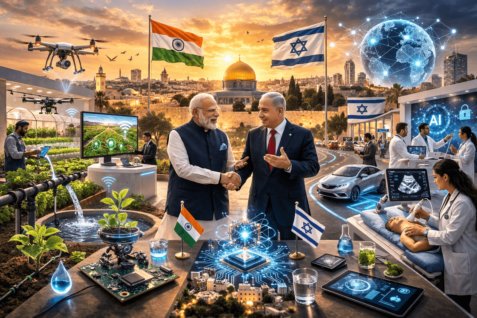 Beyond the Handshake: Decoding the Tech Blueprint from the Modi-Netanyahu Jerusalem Visit 