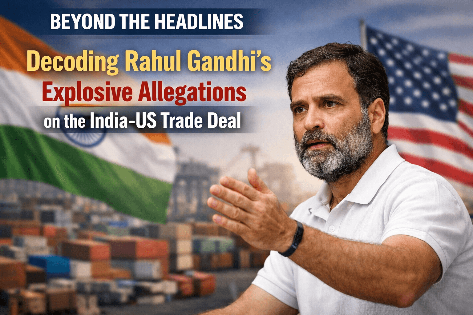 Beyond the Headlines: Decoding Rahul Gandhi's Explosive Allegations on the India-US Trade Deal 