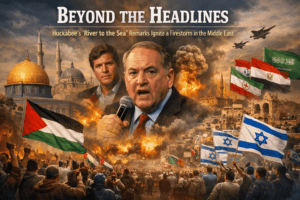 Beyond the Headlines: Huckabee's "River to the Sea" Remarks Ignite a Firestorm in the Middle East 1 Beyond the Headlines: Huckabee's "River to the Sea" Remarks Ignite a Firestorm in the Middle East