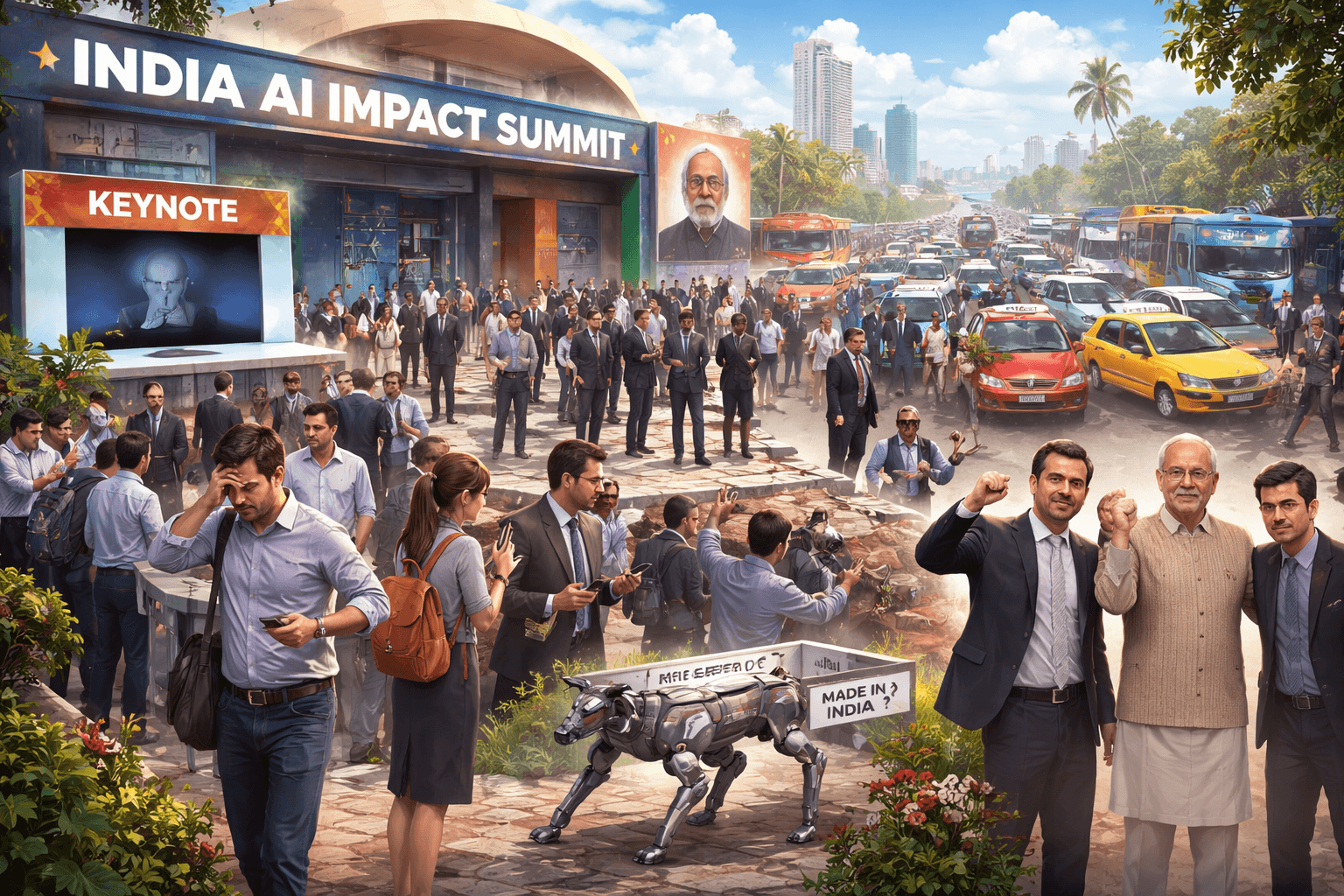 Beyond the Podium: The Human Chaos Behind India's Grand AI Summit 