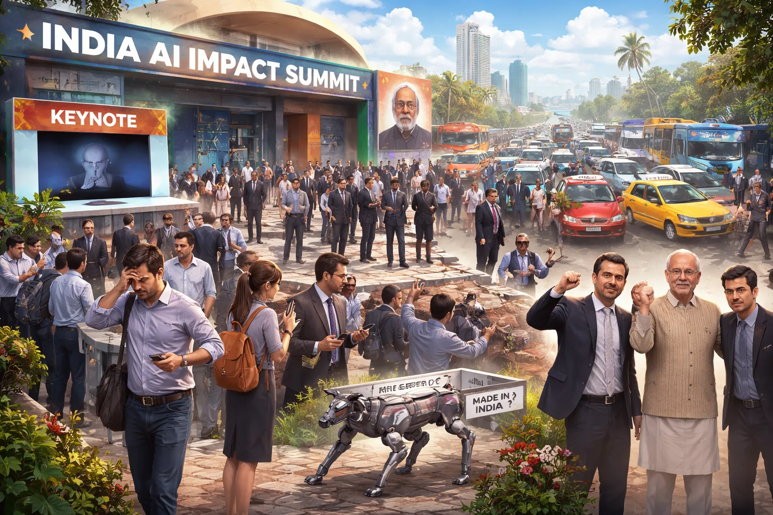 Beyond the Podium: The Human Chaos Behind India's Grand AI Summit 