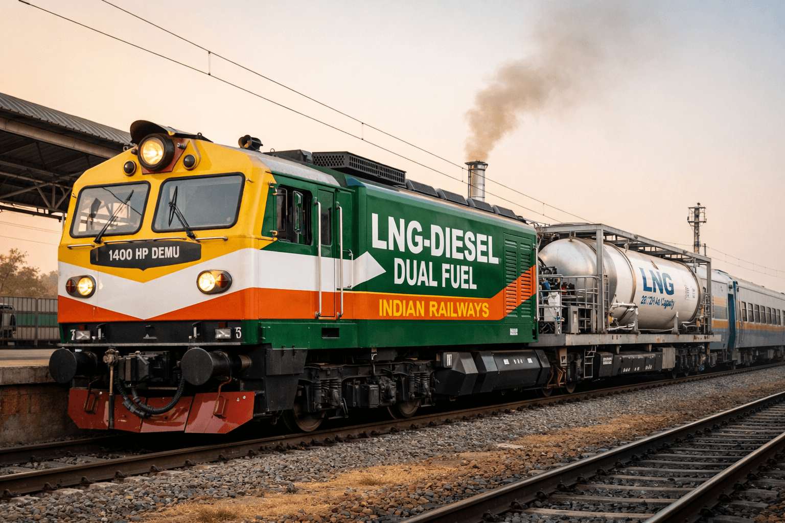 Chugging into a Greener Future: Inside Indian Railways' Ambitious LNG Trial to Slash Diesel Use by 40% 