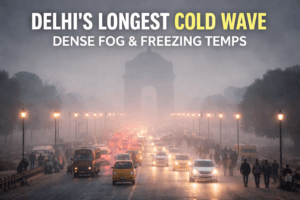 Delhi’s January Thaw Meets February’s Fury: Capital Gripped by Longest Cold Wave in Years, Visibility Near Zero 