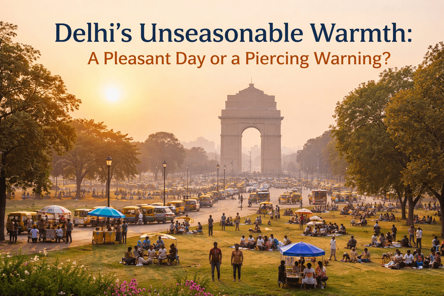 Delhi's Unseasonable Warmth: A Pleasant Day or a Piercing Warning? 
