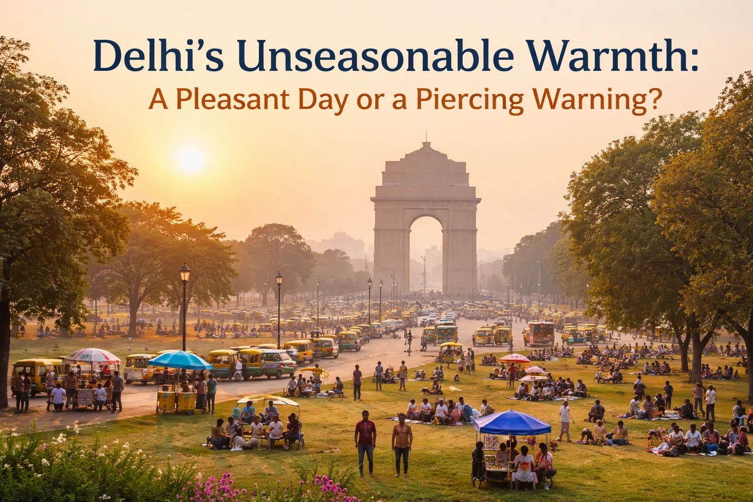 Delhi's Unseasonable Warmth: A Pleasant Day or a Piercing Warning? 