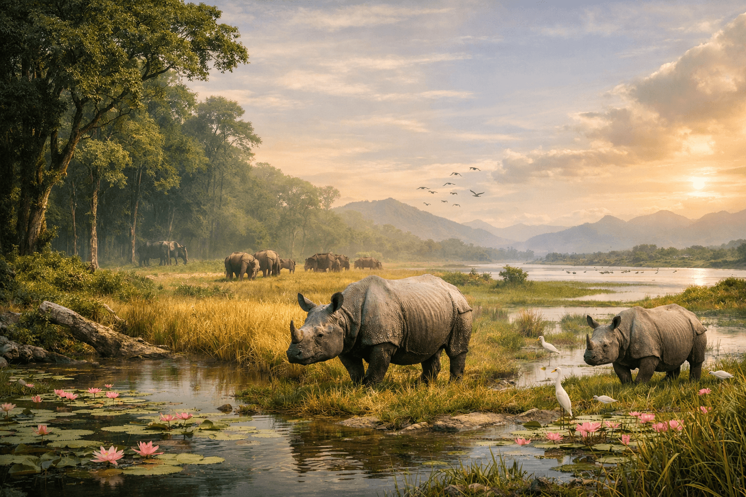 From Ancient Archives to Modern Ark: How Climate and Catastrophe Sculpted Kaziranga’s Last Stand for the One-Horned Rhino 