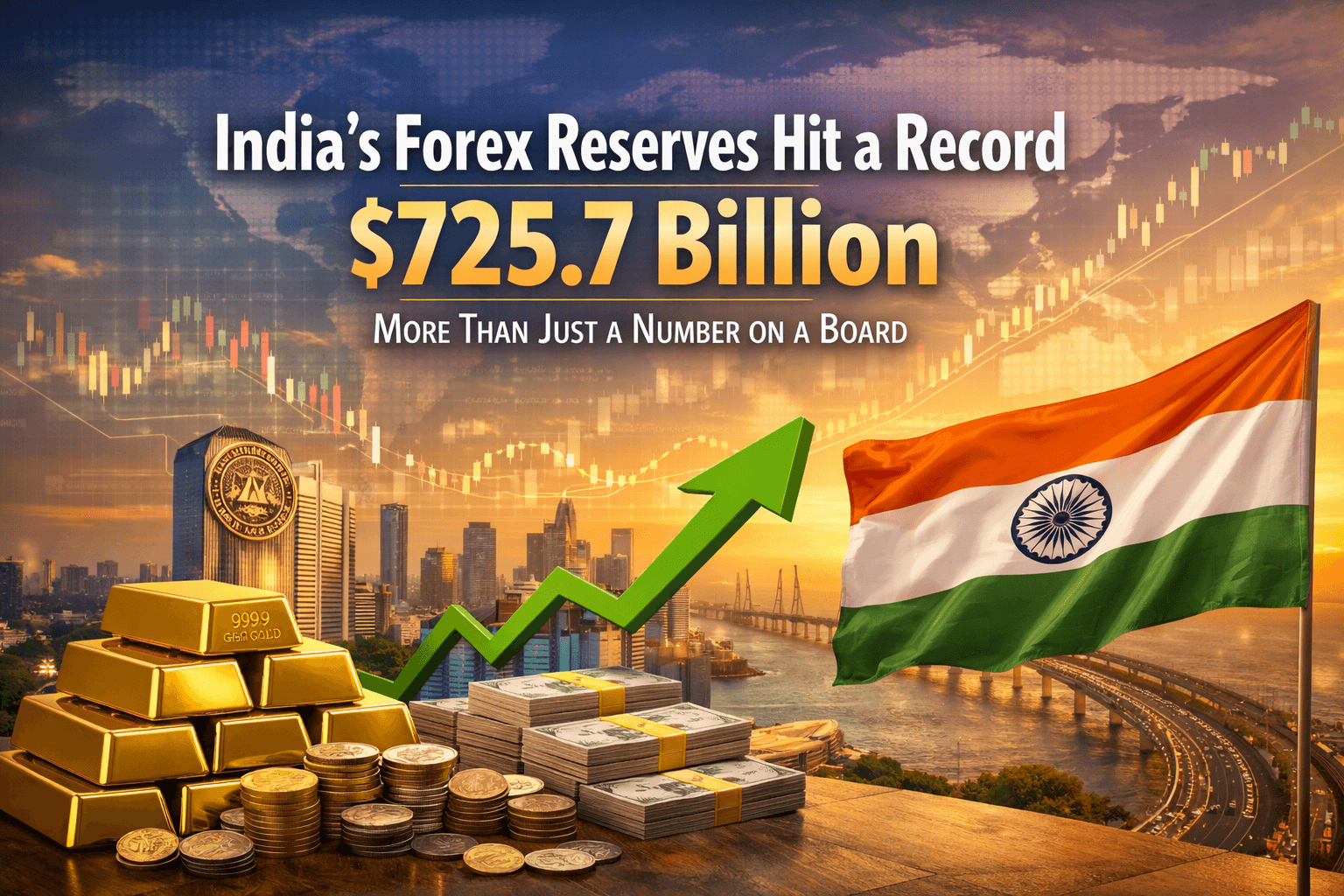 India's Forex Reserves Hit a Record $725.7 Billion: More Than Just a Number on a Board 