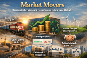 Market Movers: Decoding the Key Stocks and Themes Shaping Today's Trade (Feb 25) 1 Market Movers: Decoding the Key Stocks and Themes Shaping Today's Trade (Feb 25)