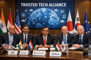 More Than Just a Telecom: How Jio Seats Itself at the Global High Table with the "Trusted Tech Alliance" 1 More Than Just a Telecom: How Jio Seats Itself at the Global High Table with the "Trusted Tech Alliance"