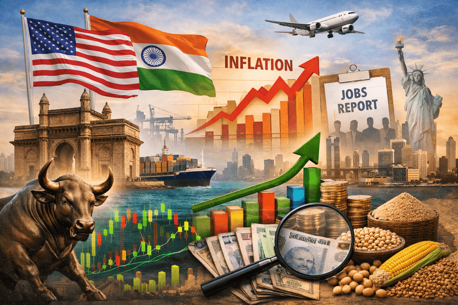 Navigating Crosscurrents: Trade Winds, Inflation Data, and Earnings to Define Dalal Street's Week Ahead