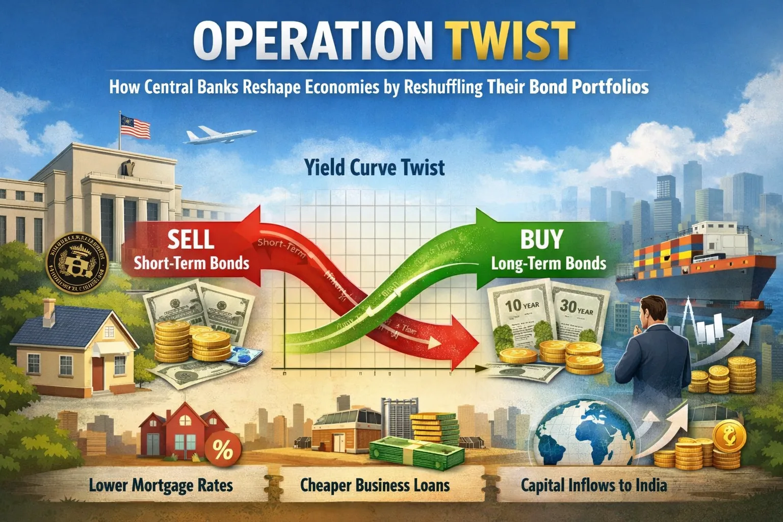 Operation Twist: How Central Banks Reshape Economies by Reshuffling Their Bond Portfolios 