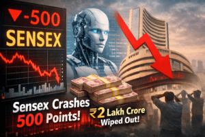 Sensex Crashes 500 Points: The ‘Anthropic Shock’ Wiping Out ₹2 Lakh Crore from IT Stocks 