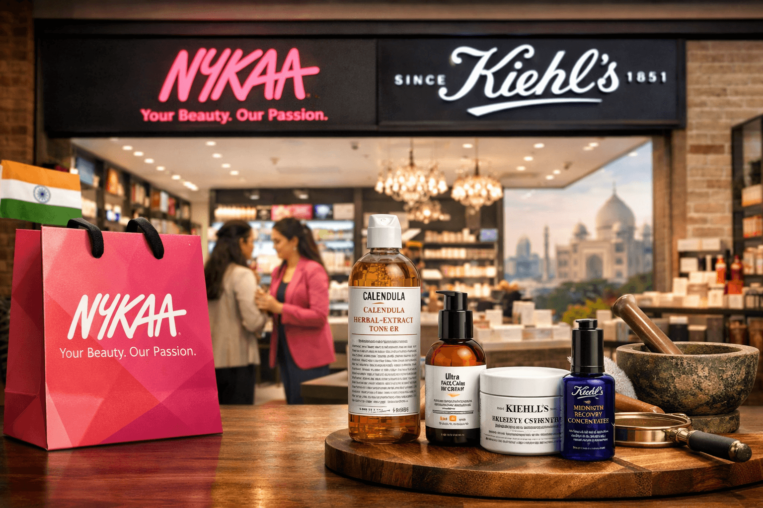 The Beauty of Synergy: What the Nykaa-Kiehl’s Exclusive Deal Reveals About India’s Prestige Market 