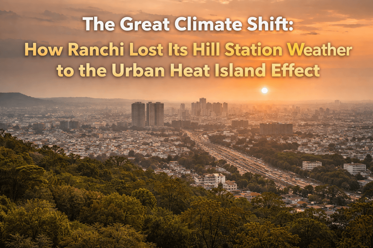 The Great Climate Shift: How Ranchi Lost Its Hill Station Weather to the Urban Heat Island Effect 