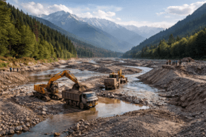 The Himalayan Sediment Crisis: How India’s Race to Scour Rivers Is Backfiring Catastrophically 