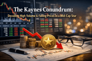 The Kaynes Conundrum: Decoding High Volume & Falling Prices in a Mid-Cap Star 