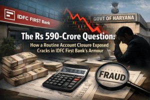 The Rs 590-Crore Question: How a Routine Account Closure Exposed a Cracks in IDFC First Bank's Armour 1 The Rs 590-Crore Question: How a Routine Account Closure Exposed a Cracks in IDFC First Bank's Armour