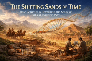 The Shifting Sands of Time: How Genetics is Rewriting the Story of India’s Linguistic Past 1 The Shifting Sands of Time: How Genetics is Rewriting the Story of India’s Linguistic Past