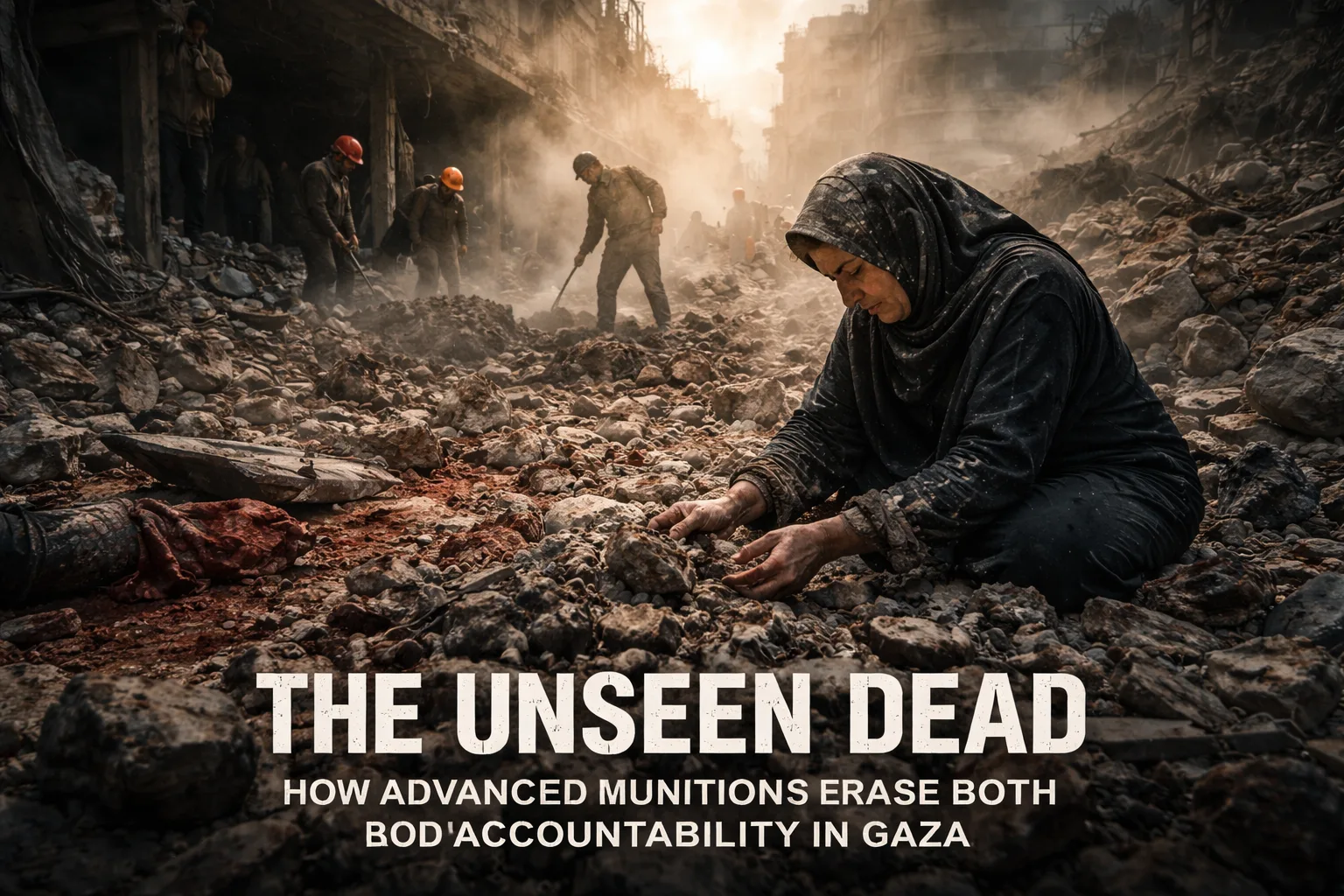 The Unseen Dead: How Advanced Munitions Erase Both Bodies and Accountability in Gaza 