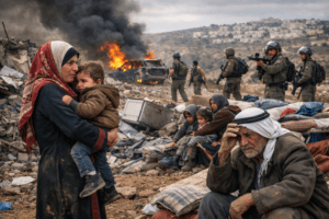 West Bank Displacement Crisis: How Settler Violence and Demolitions Are Forcing Palestinians From Their Homes 