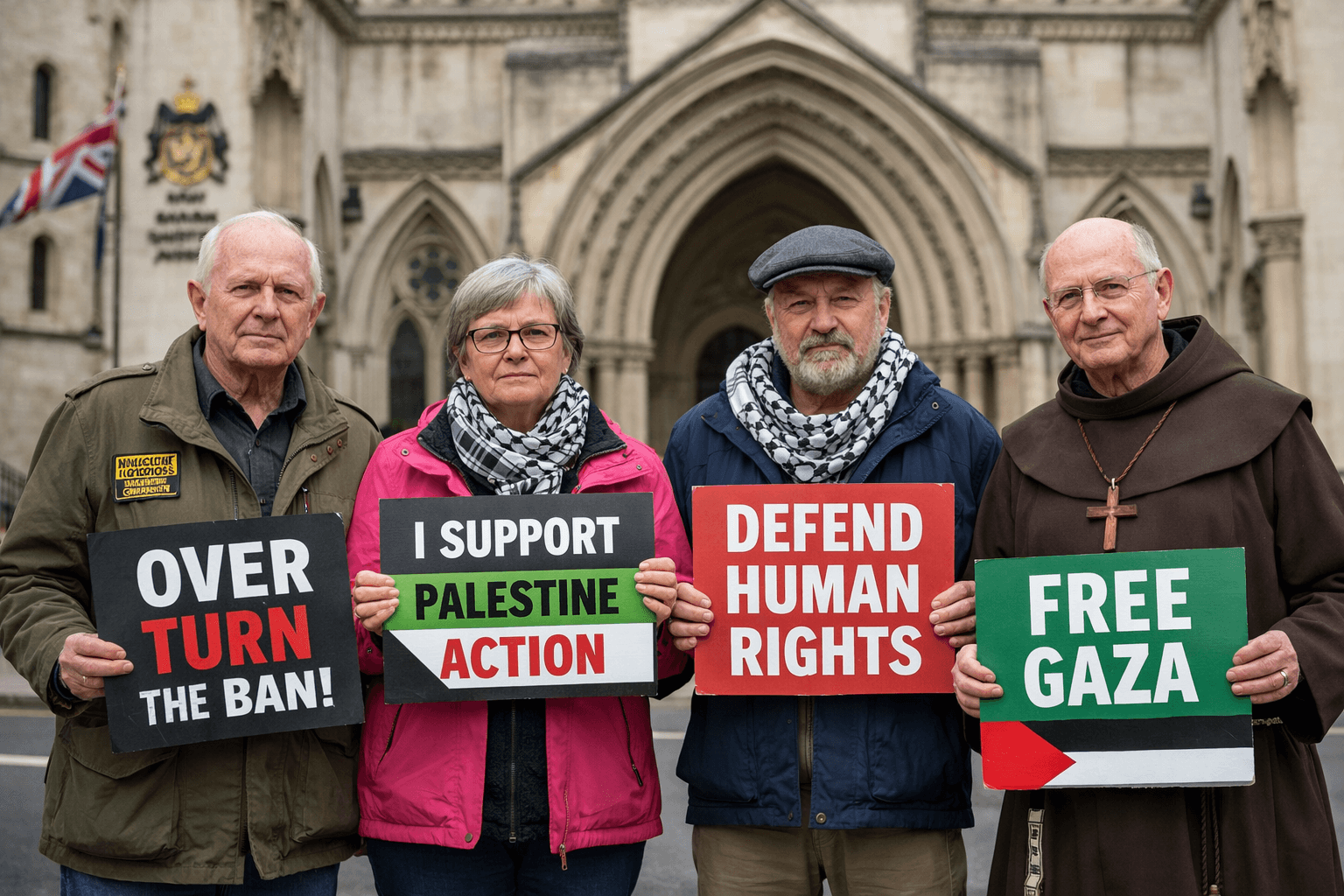 ‘We knew it was illegitimate’: the retirees caught in the UK’s controversial terror law crackdown 