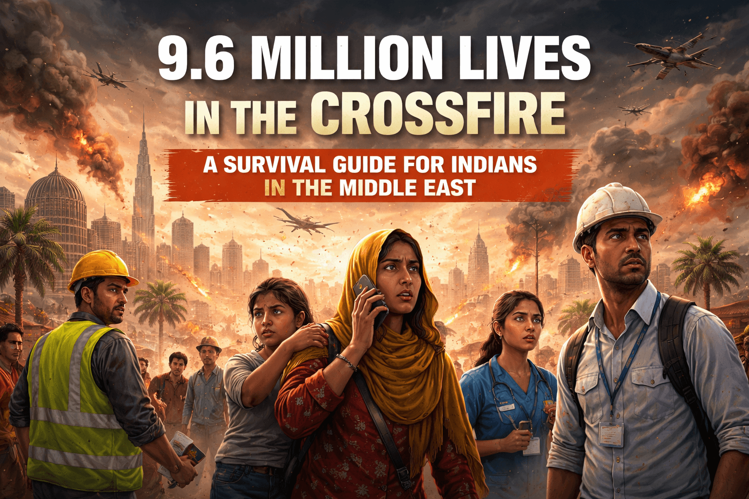 9.6 Million Lives in the Crossfire: A Survival Guide for Indians in the Middle East 