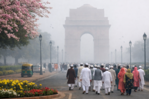 A Winter Ghost in Spring: Delhi Wakes to Rare March Fog on Eid Morning 1 A Winter Ghost in Spring: Delhi Wakes to Rare March Fog on Eid Morning