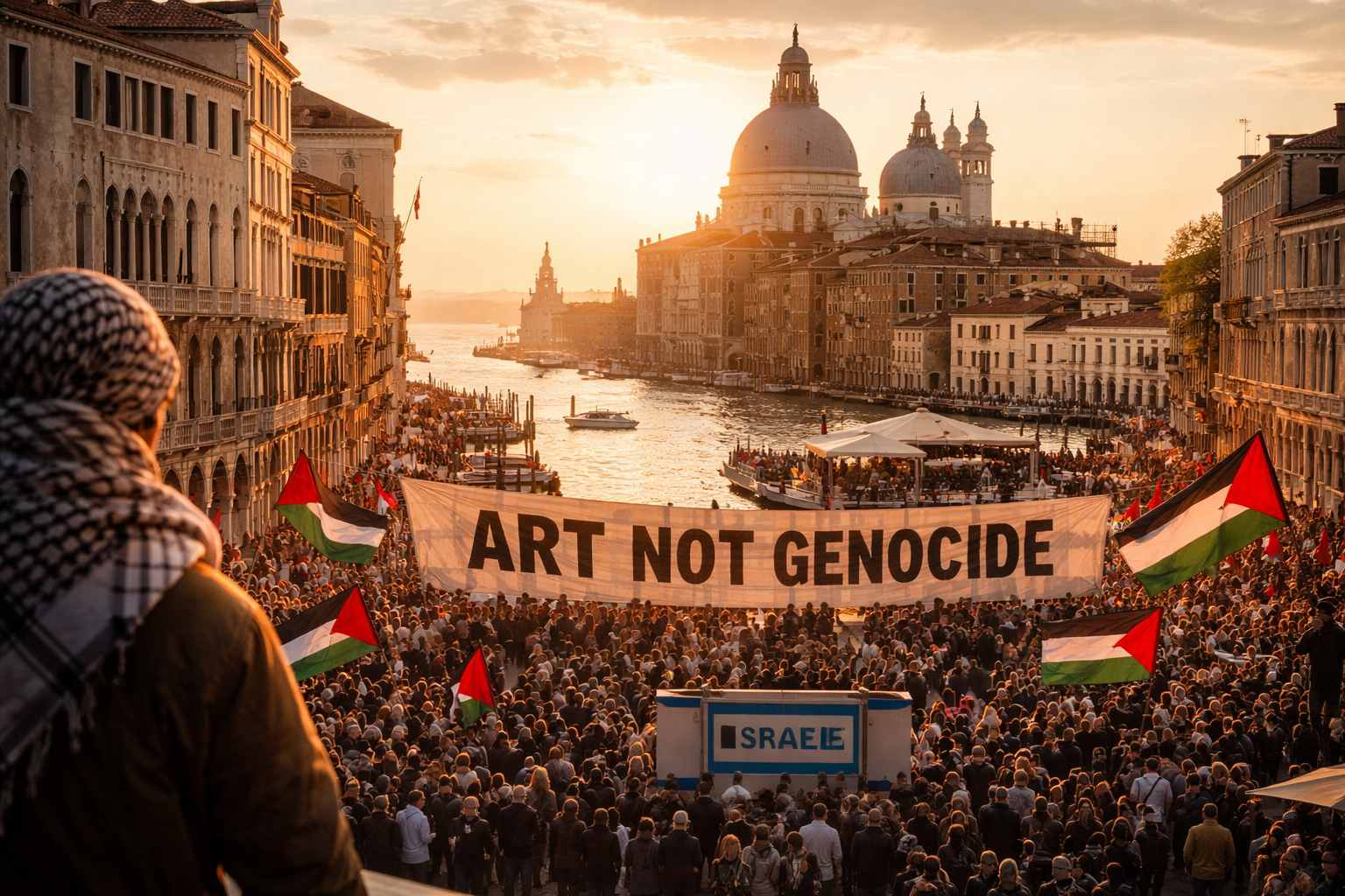 Beyond the Canals: The Venice Biennale’s Reckoning with Art, Genocide, and Complicity 