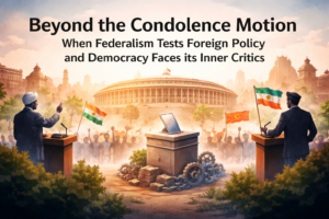 Beyond the Condolence Motion: When Federalism Tests Foreign Policy and Democracy Faces Its Inner Critics 