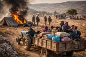 Beyond the Headlines: The Calculated Land Grab Amid the Bombs – A Chronicle of West Bank Settler Violence 