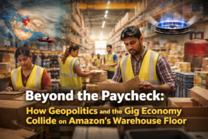 Beyond the Paycheck: How Geopolitics and the Gig Economy Collide on Amazon’s Warehouse Floor 1 Beyond the Paycheck: How Geopolitics and the Gig Economy Collide on Amazon’s Warehouse Floor