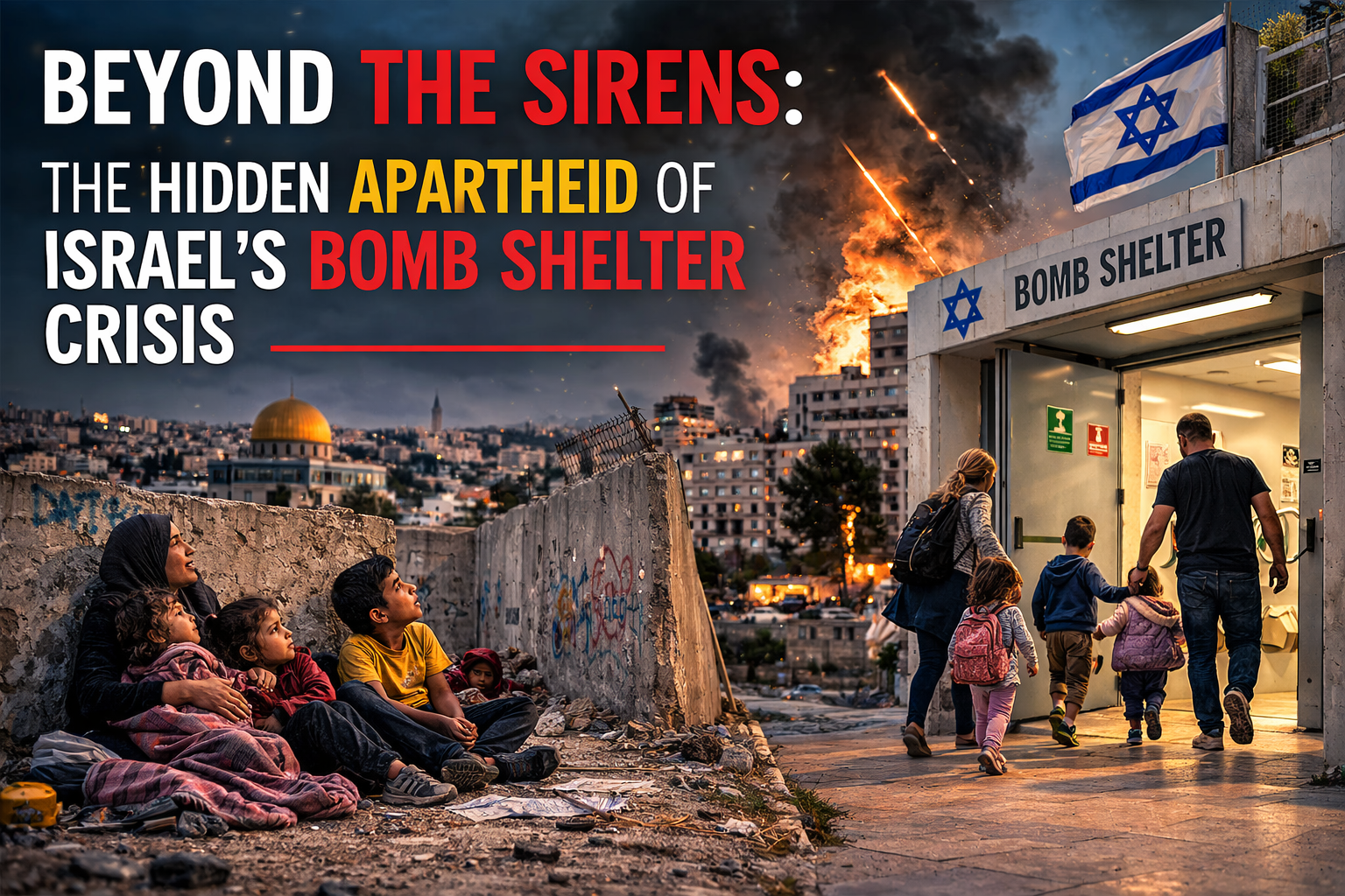 Beyond the Sirens: The Hidden Apartheid of Israel's Bomb Shelter Crisis 