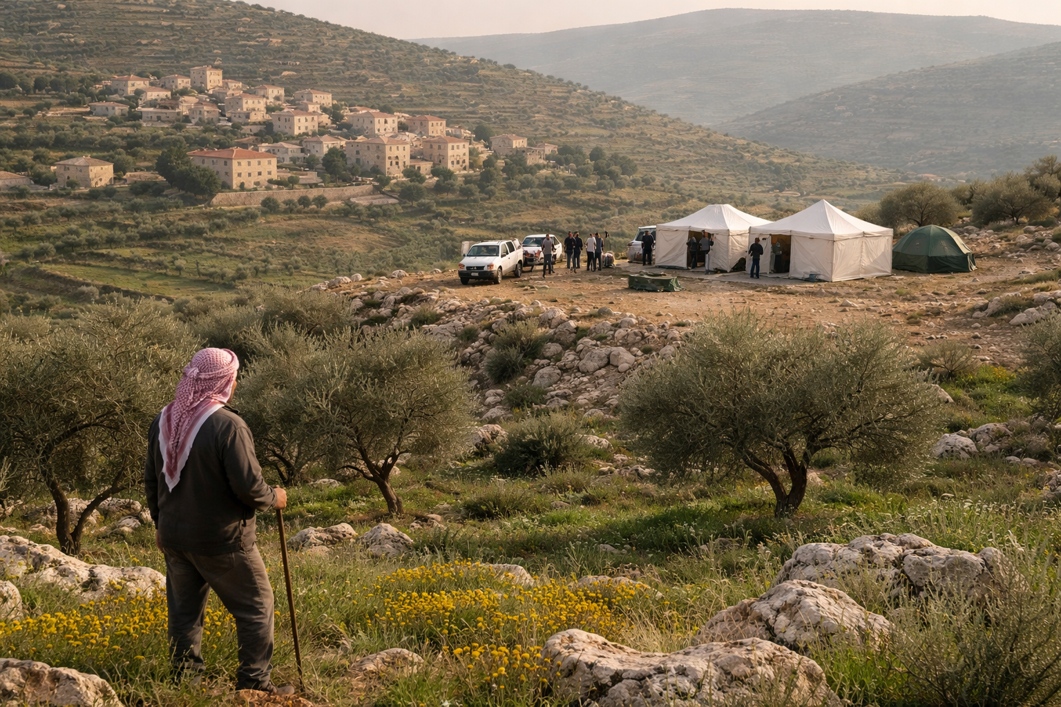 Beyond the Tents: How a Single Morning in Amrin Reflects the Systematic Unfolding of West Bank Expansion 3 Beyond the Tents: How a Single Morning in Amrin Reflects the Systematic Unfolding of West Bank Expansion