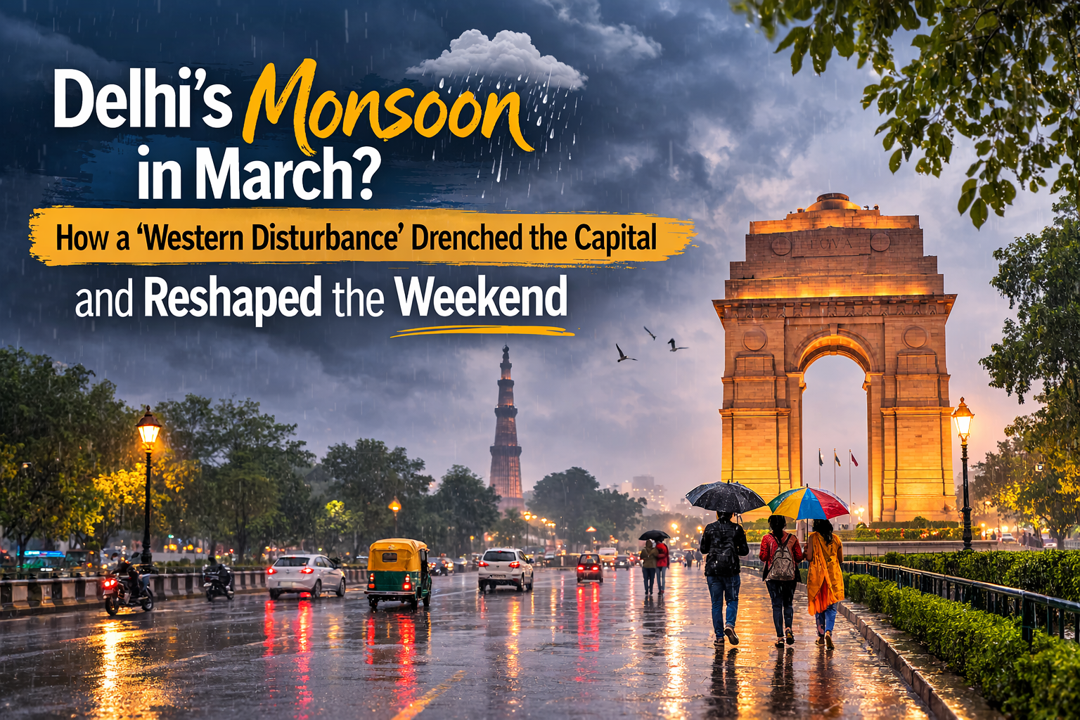 Delhi’s Monsoon in March? How a 'Western Disturbance' Drenched the Capital and Reshaped the Weekend 