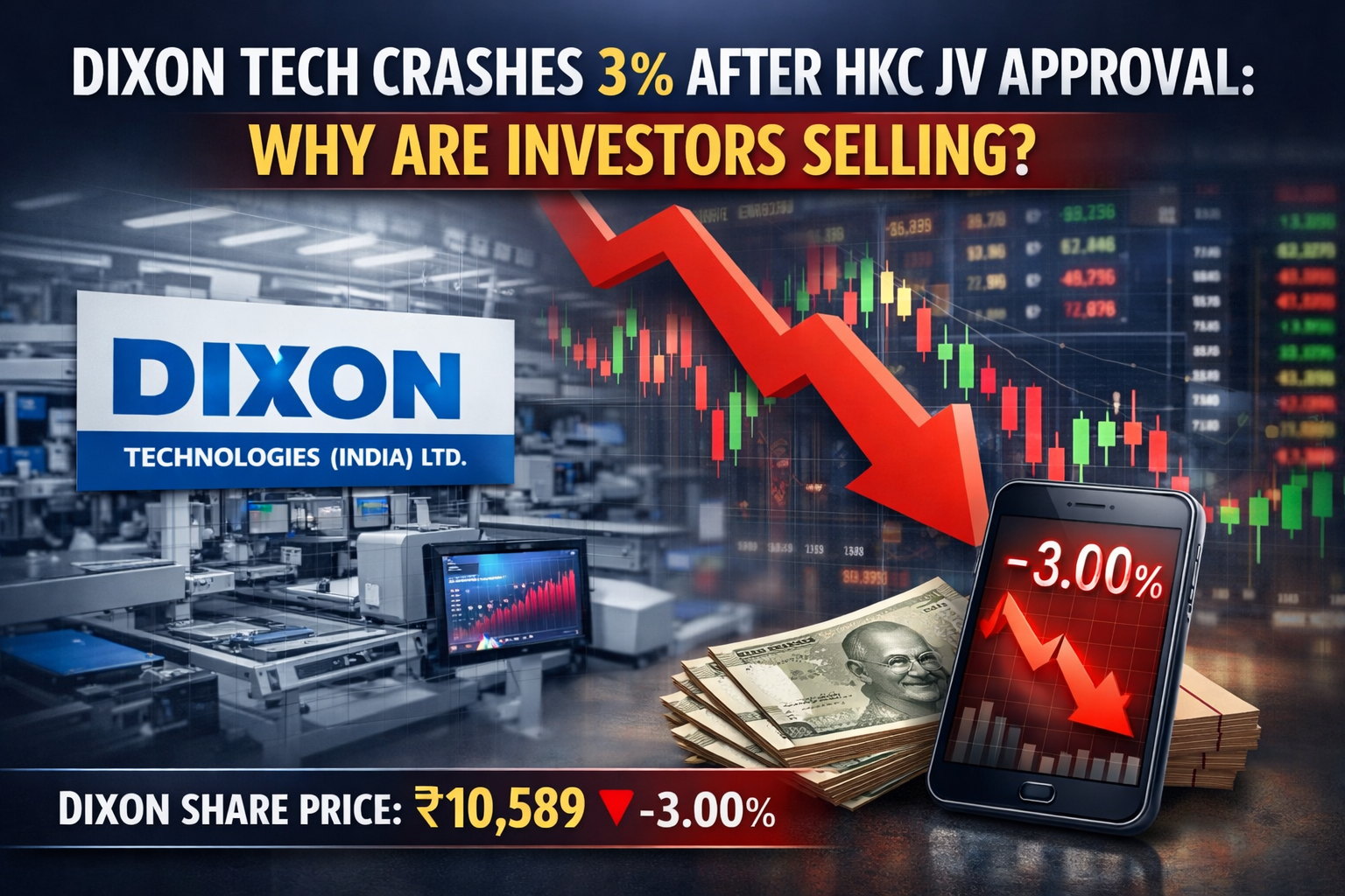 Dixon Tech Crashes 3% After HKC JV Approval: Why Are Investors Selling?