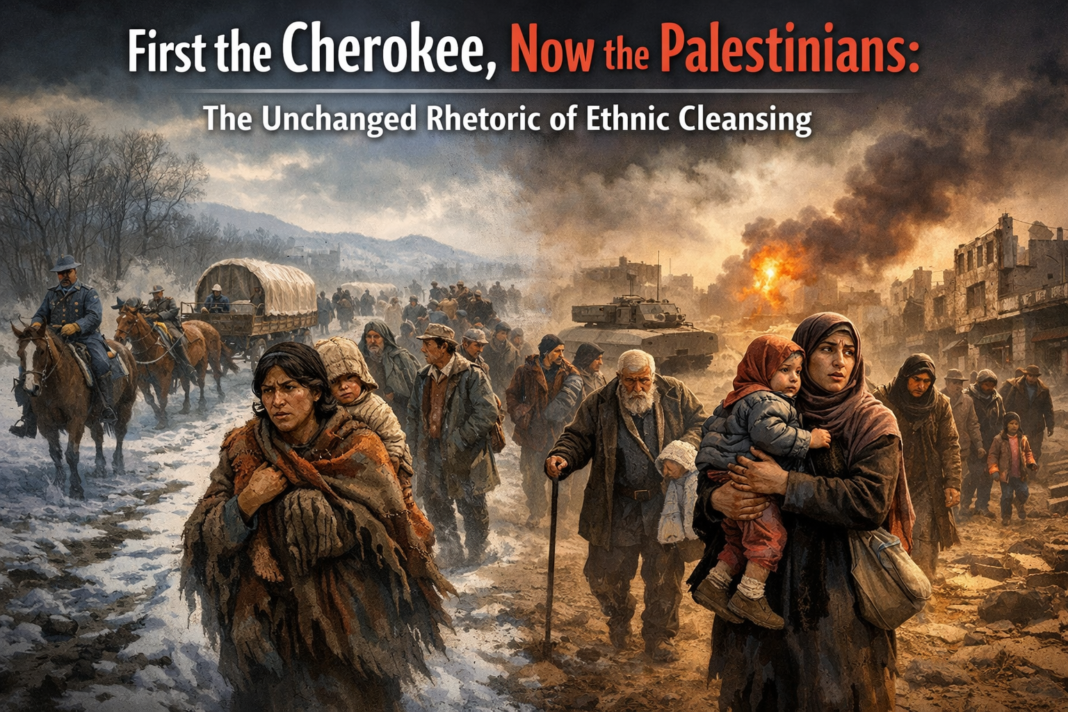 First the Cherokee, Now the Palestinians: The Unchanged Rhetoric of Ethnic Cleansing