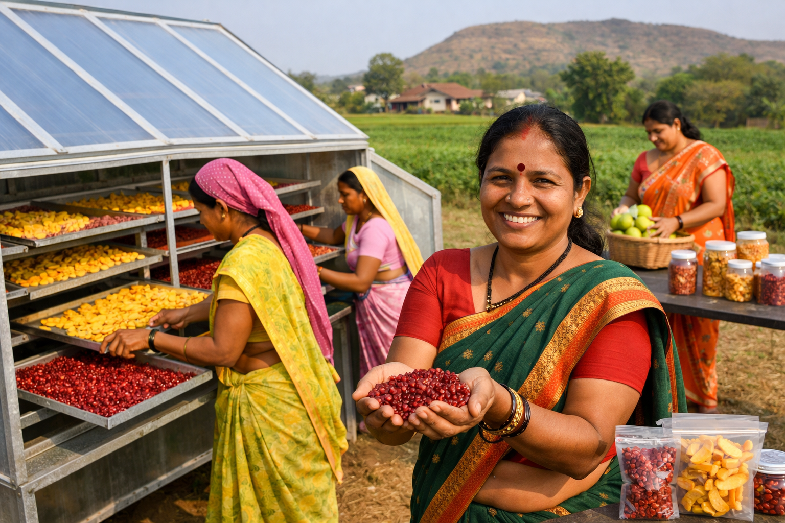 From Blemishes to Business: How Solar Dehydrators Are Reshaping the Lives of Maharashtra's Women Farmers 