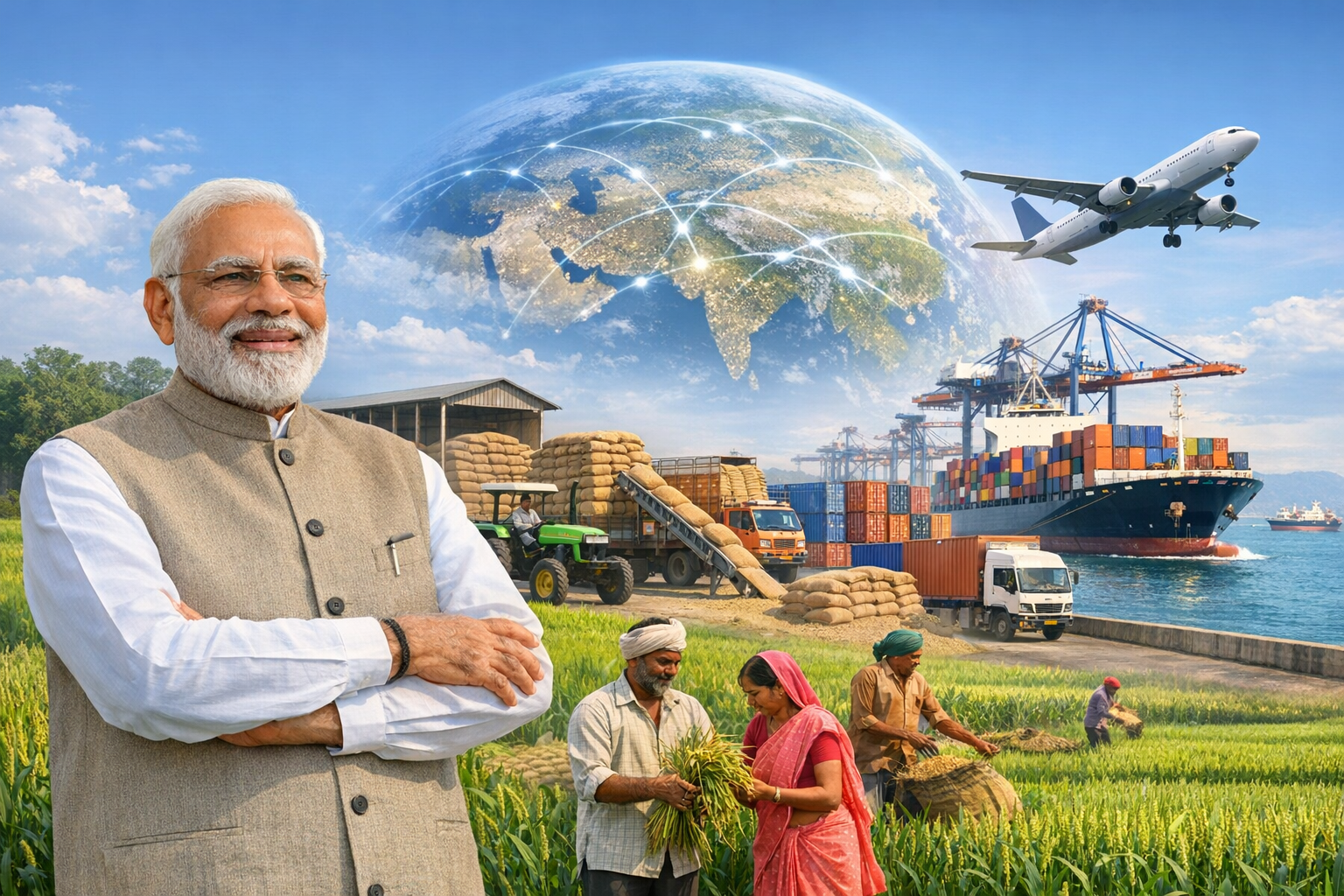 From Field to Global Market: Decoding PM Modi’s Vision for an Export-Led Agricultural Revolution 