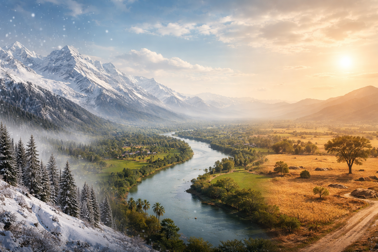 India Weather Tomorrow: A Nation in Transition – From Himalayan Snow to Pre-Summer Heat 