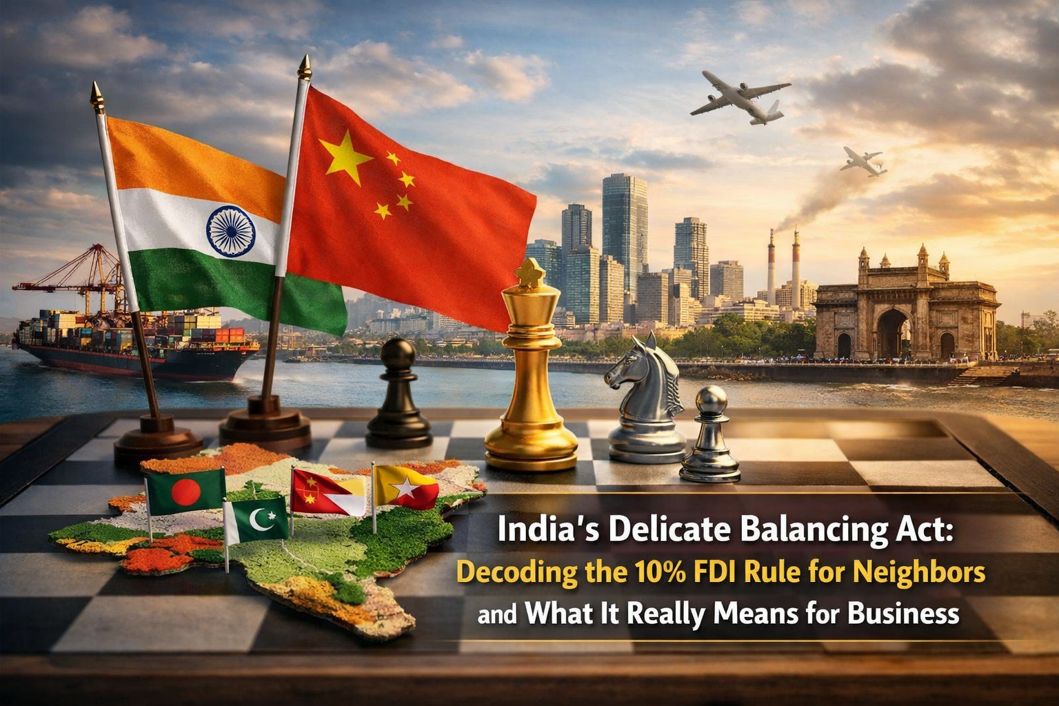 India’s Delicate Balancing Act: Decoding the 10% FDI Rule for Neighbors and What It Really Means for Business 