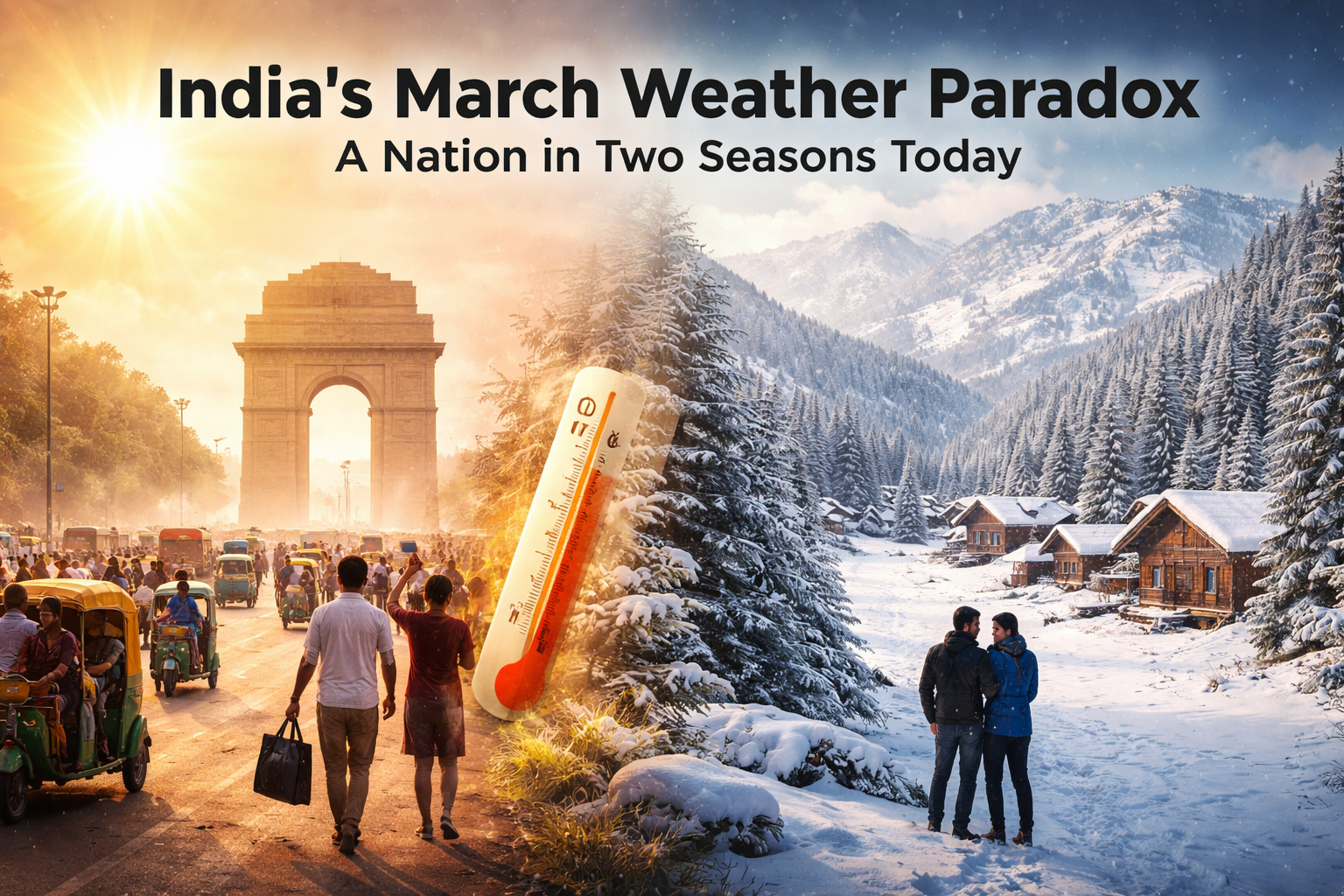 India's March Weather Paradox: A Nation in Two Seasons Today 