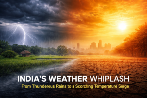India’s Weather Whiplash: From Thunderous Rains to a Scorching Temperature Surge 