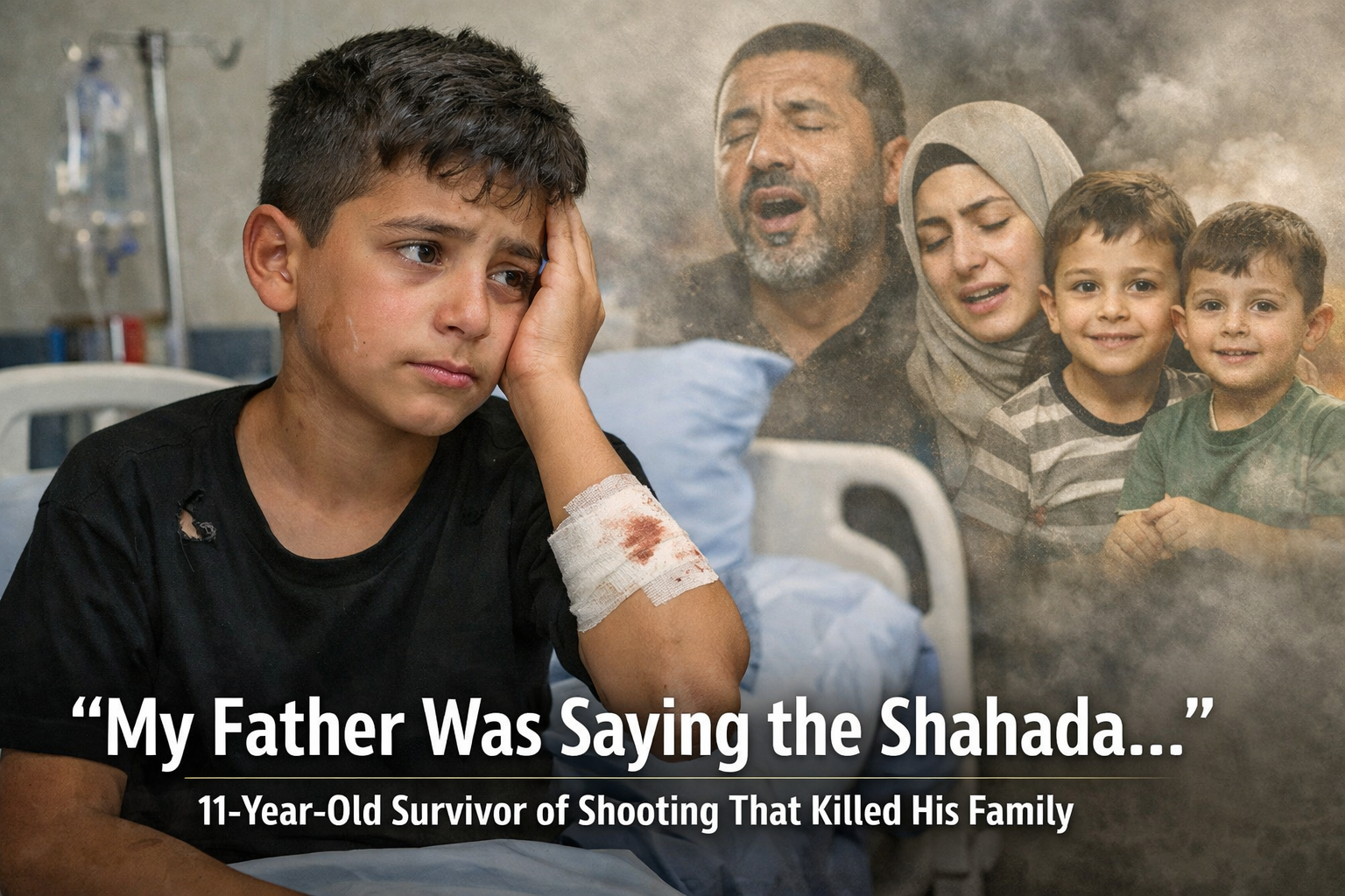 'My Father Was Saying the Shahada': 11-Year-Old Survivor Recounts Israeli Military Shooting That Killed His Parents and Two Brothers 1 'My Father Was Saying the Shahada': 11-Year-Old Survivor Recounts Israeli Military Shooting That Killed His Parents and Two Brothers