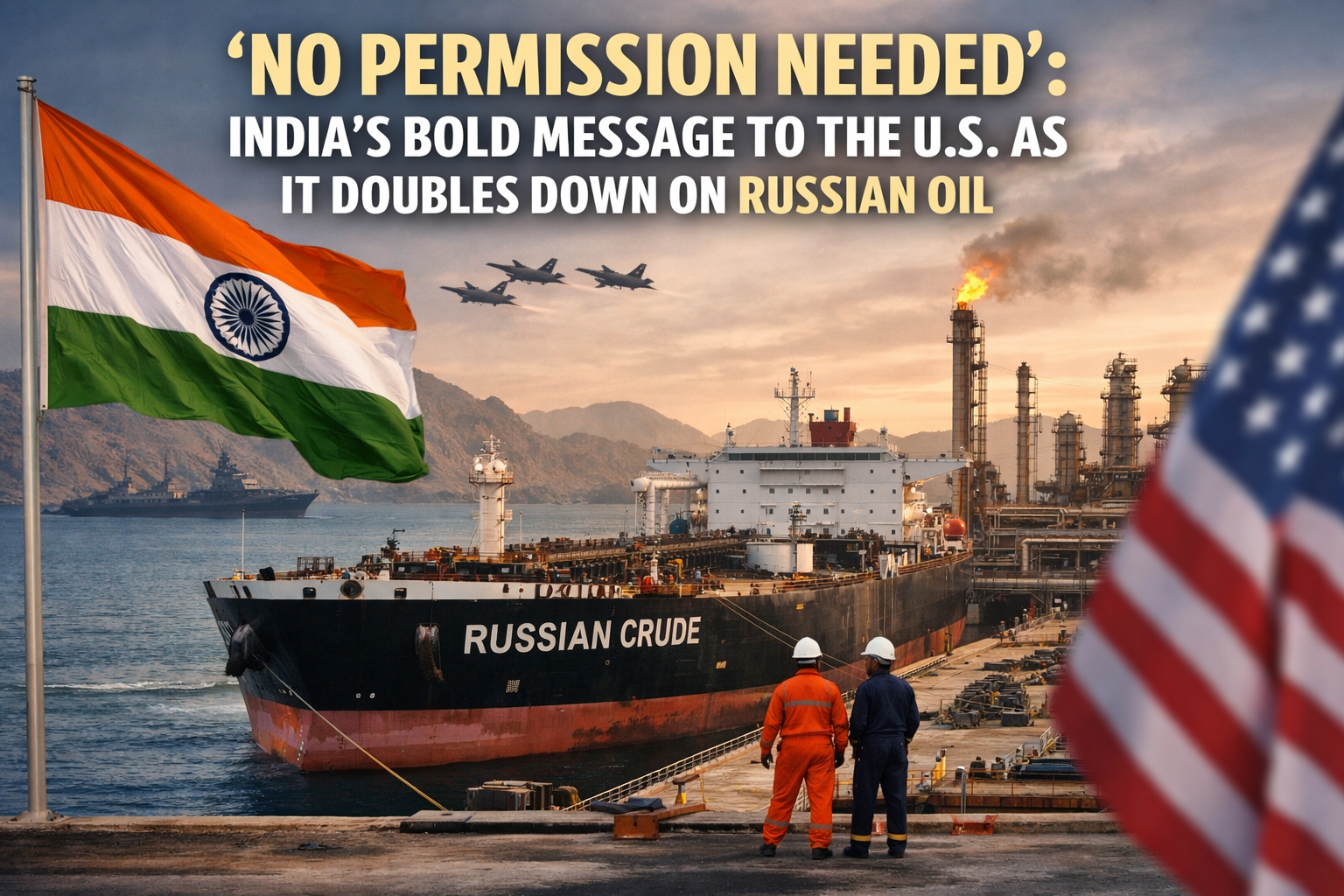 "No Permission Needed": India's Bold Message to the U.S. as It Doubles Down on Russian Oil