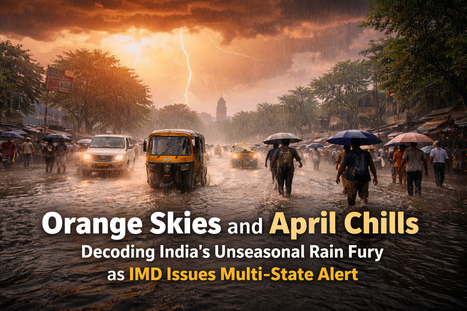 Orange Skies and April Chills: Decoding India’s Unseasonal Rain Fury as IMD Issues Multi-State Alert 