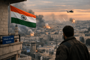 "Remain Vigilant": India Issues Urgent Advisory for Nationals in Palestine as Regional Tensions Boil Over 