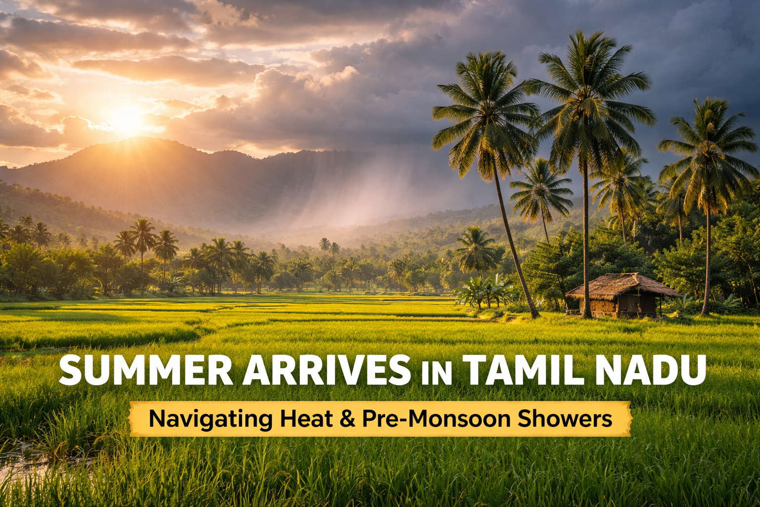 Summer Arrives in Tamil Nadu: Navigating the Temperature Surge and the Brief Relief of Pre-Monsoon Showers 