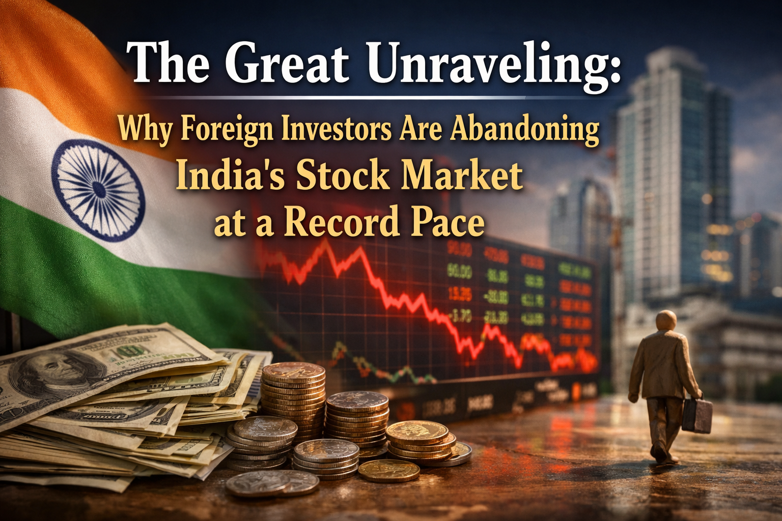 The Great Unraveling: Why Foreign Investors Are Abandoning India’s Stock Market at a Record Pace 